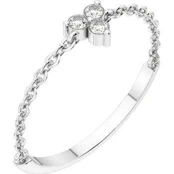 Prsten Minimalistický prsten s lab-grown diamanty Luthar