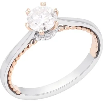 Prsten Romantický zásnubní prsten s moissanitem Ricky