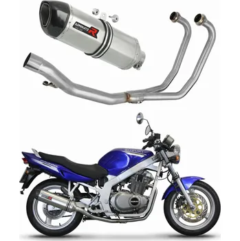 Výfuk pro motocykl Laděný výfuk Dominator Suzuki GS 500F 2004 - 2014 Kompletní výfukový systém HP1 + dB killer medium