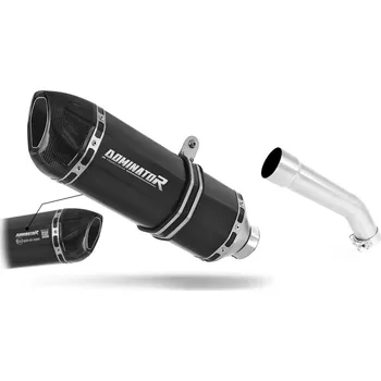 Výfuk pro motocykl Laděný výfuk Dominator Kawasaki ZX10R 2004 - 2005 Homologovaný výfuk HP1 ČERNÝ tlumič výfuku