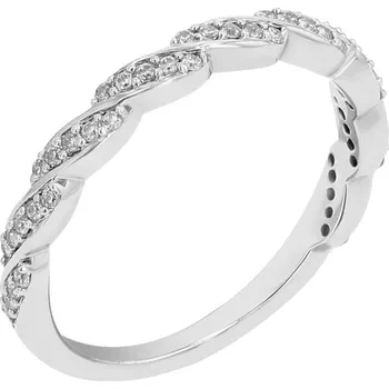 Prsten Proplétaný eternity prsten s diamanty Allan