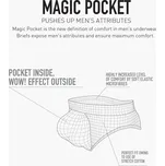 Slipy męskie Magic Pocket Atlantic černá 2955127