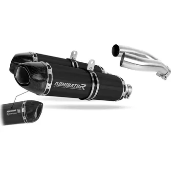 Výfuk pro motocykl Laděný výfuk Dominator Yamaha YZF R1 1000 RN12 2004 - 2006 Homologovaný výfuk HP1 ČERNÝ tlumič výfuku