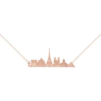 Náhrdelník Stříbrný náhrdelník města Paříž