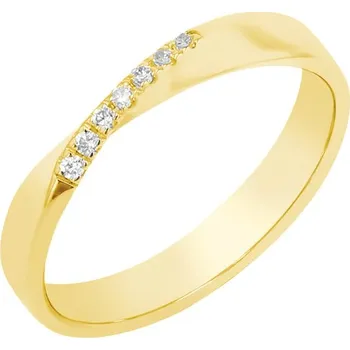 Prsten Propletený prsten s diamanty Lasha