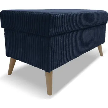 Taburet Taburet TESS s úložným prostorem - tmavěmodrý - manšestr - LINCOLN 77