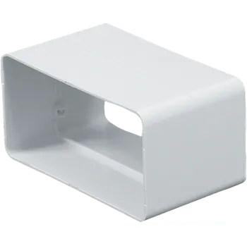 Ventilační potrubí DEBBEX by Den Braven Spojka plochého kanálu 150 × 75 mm bílá