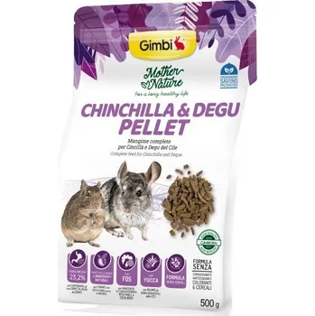 Krmivo pro hlodavce Gimborn IT GIMBI MOTHER NATURE činčila a degu sušené pelety 500g