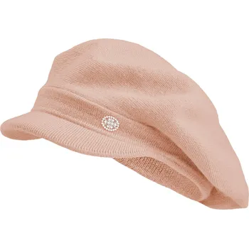 Čepice Dámský baret s kšiltem meruňkové barvy 7100398-3