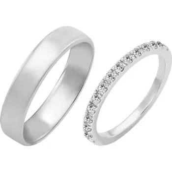 Prsten Eternity prsten s lab-grown diamanty a pánský komfortní prsten Driany