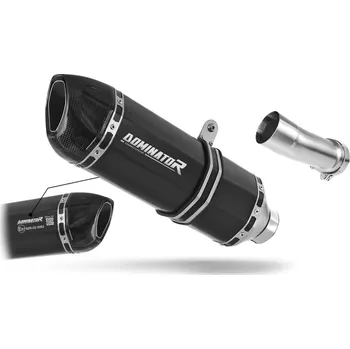 Výfuk pro motocykl Laděný výfuk Dominator BMW R1250R 2019 - 2020 Homologovaný výfuk HP1 ČERNÝ tlumič výfuku