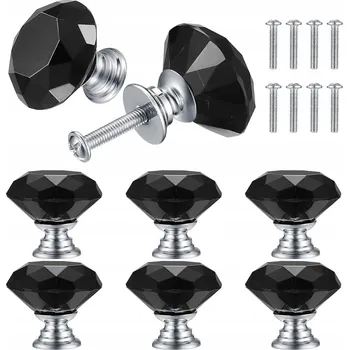 Nábytkové kování KNOPKA NA NÁBYTEK X8 KŘIŠŤÁLOVÁ KNOFLÍKOVÁ ÚCHYTKA NA NÁBYTEK NÁHRADNÍ KNOFLÍKY 31mm