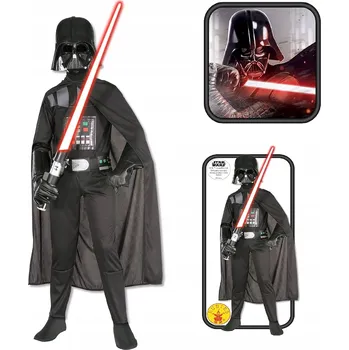 Karnevalový kostým PŘEVLEK KOSTÝM KOSTÝM NA HALLOWEEN DARTH VADER PRO DĚTI 110 - 116 cm