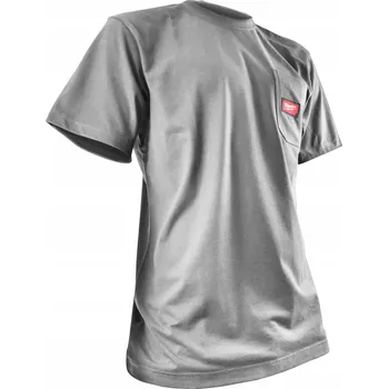 TRIČKO S KAPSIČKOU KRÁTKÝ RUKÁV PÁNSKÉ VELIKOST L SVĚTLE ŠEDÉ MILWAUKEE