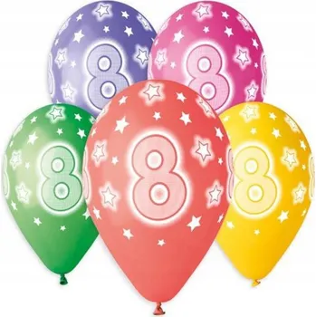 Balónek Narozeninové balónky 8 kusů pro dekoraci NEJVYŠŠÍ KVALITA!