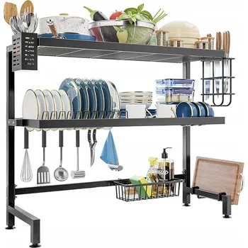 Odkapávač na nádobí ODKAPÁVAČ NA NÁDOBÍ 78 cm 3-PATROVÝ STOJAN ORGANIZÉR DO KUCHYNĚ NAD DŘEZ