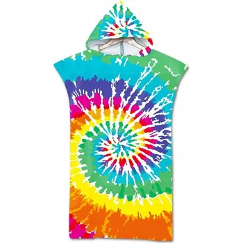 PLÁŽOVÁ OSUŠKA 75 x 140 Cm PLÁŽOVÉ PONČO OSUŠKA S S KAPUCÍ NA PLÁŽ