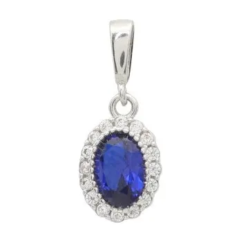 Přívěsek Zlatý přívěsek s kamenem z bílého zlata