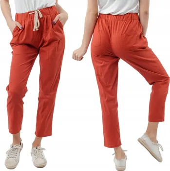 Dámské kalhoty Megitarnow dámské kalhoty rovného střihu dlouhé velikost L/XL