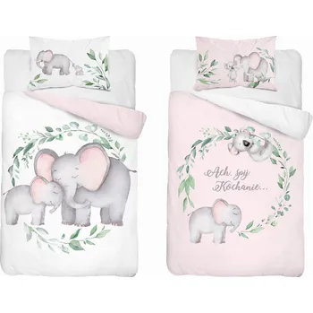 Povlečení Bambusové Povlečení do postýlky, Slon 100x135