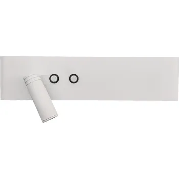 Nástěnné svítidlo LED Nástěnné bodové svítidlo RESORT LED/10W/230V + LED/3W bílá levá