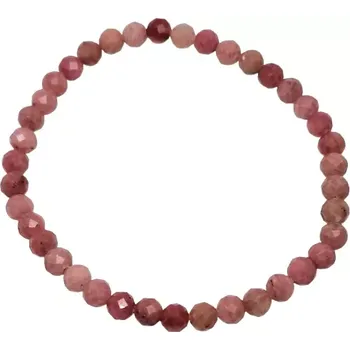 Náramek Rodonitový fasetovaný náramek 4 mm (v AA kvalitě)