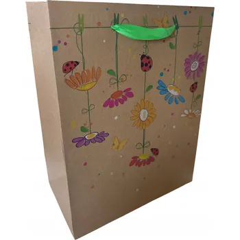 Dárková Taška dárková s jemným květinovým motivem