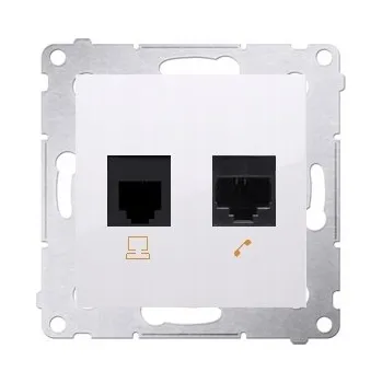 Elektrická zásuvka Síťová zásuvka do zdi Kontakt-simon D5T.01/11 bílá