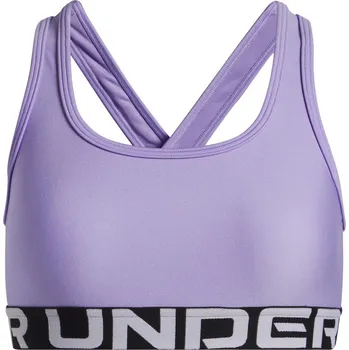 Dámské spodní prádlo Dívčí sportovní podprsenka s výztuží Under Armour G CROSSBACK BRA fialová 1390066-538 - YL | UK 6,5 | US 9