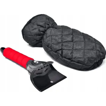 Autoškrabka ŠKRABKA NA LED NA OKNA AUTA + RUKAVICE NA ZIMNÍ ŠKRÁBÁNÍ