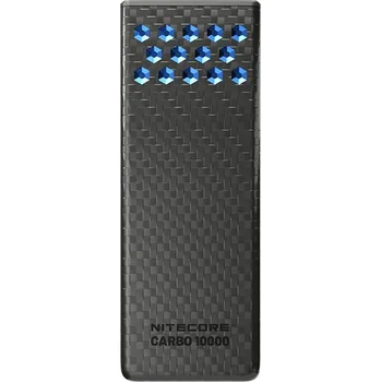 Powerbanka Powerbanka Nitecore CARBO 10000 GEN2 (30W, QC 3.0), černo-modrá