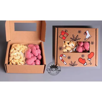 Mlsná krabička S - Zimní čas červený