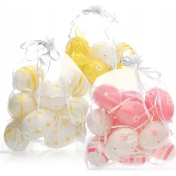 Velikonoční dekorace 36x VELIKONOČNÍ VAJÍČKA PÍSKANKY DEKORACE Velikonoce VAJÍČKA K ZAVĚŠENÍ