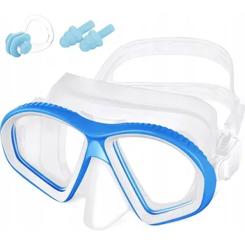 Sluneční brýle GOGLE DO PŁYWANIA OKULARY DO NURKOWANIA DĚTSKÉ POTÁPĚČSKÉ BRÝLE ŠIROKÉ ZORNÉ POLE