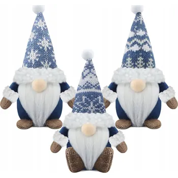 Vánoční dekorace ZIMNÍ SKŘÍTEK 3x VÁNOČNÍ SKŘÍTEK DEKORACE VÁNOČNÍ OZDOBA