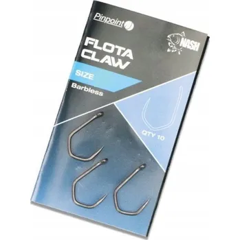 Rybářský háček Nash FLOTA CLAW SIZE 6 BARBLESS Háčky na zem, 10 ks