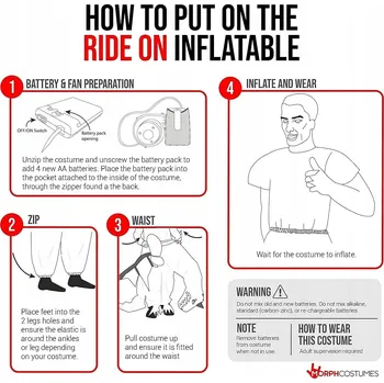 Karnevalový kostým NAFUKOVACÍ KOSTÝM DRAK BÍLÝ DĚTSKÝ OBŘÍ MASKA HALLOWEEN