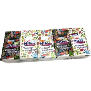 MILEA 10 x 10 ks 2-vrstvé papírové kapesníčky s motivem FOLK