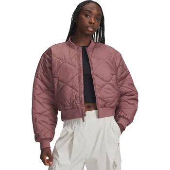 Dámská casual bunda Dámská bunda na volný čas Under Armour HERITAGE BOMBER W červená 6000638-651 - XS | UK 6,5 | US 7