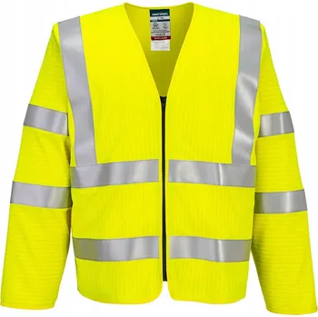Vesta Bizflame Hi-Vis FR s dlouhým rukávem a zipem Žlutá vel. S/M