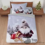 Třídílná sada 3D povlečení 140x200+70x90+45x45 Skřítek v čepici