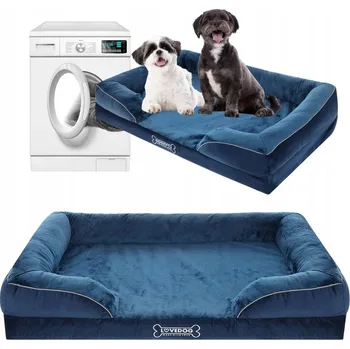 Pelíšek pro psa Ortopedický pelíšek pro psy Lovedog modrý 70 cm x 55 cm