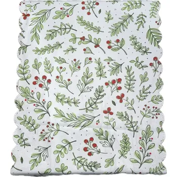 Vánoční dekorace UBRUS VÁNOČNÍ BĚHOUN 33X180CM Varianta: Zelená