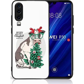 Vánoční dekorace VSECHNONAMOBIL 123934 MY ART Obal s vánočním designem Huawei P30 MERRY CHRISTMAS (074)
