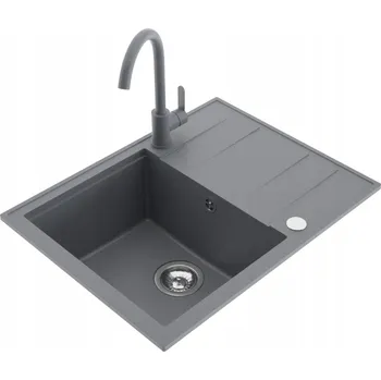 Granitový dřez Jednokomorový granitový dřez Milo Emporio šedý