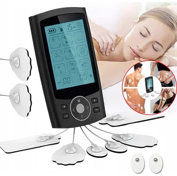 Masážní přístroj MASÁŽNÍ PŘÍSTROJ MIĘŚNI ELEKTROSTYMULATOR TENS EMS TERAPIE REHABILITACE 36 REŽIMŮ