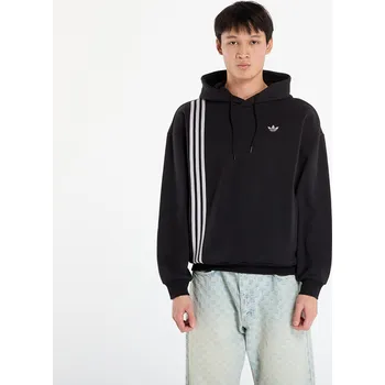 Pánská mikina Mikina adidas Front Stripes Hoodie Black S