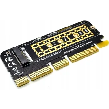 Pevný disk Adaptér PCI-e x4 x8 x16 pro SSD M.2 NVMe s kapsou na disk