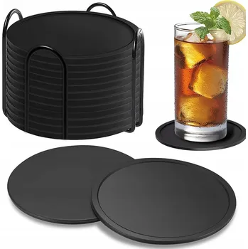 Podtácek PODLOŽKY NA STŮL X12 KULATÉ SILIKONOVÉ PODTÁCKY POD HRNEK 10cm