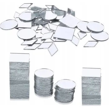 Zrcadlo MOZAIKOVÉ ZRCADLO KOLO ČTVEREC KOSOČTVEREC MALÉ ZDOBNÉ ZRCÁTKA SAMOLEPICÍ